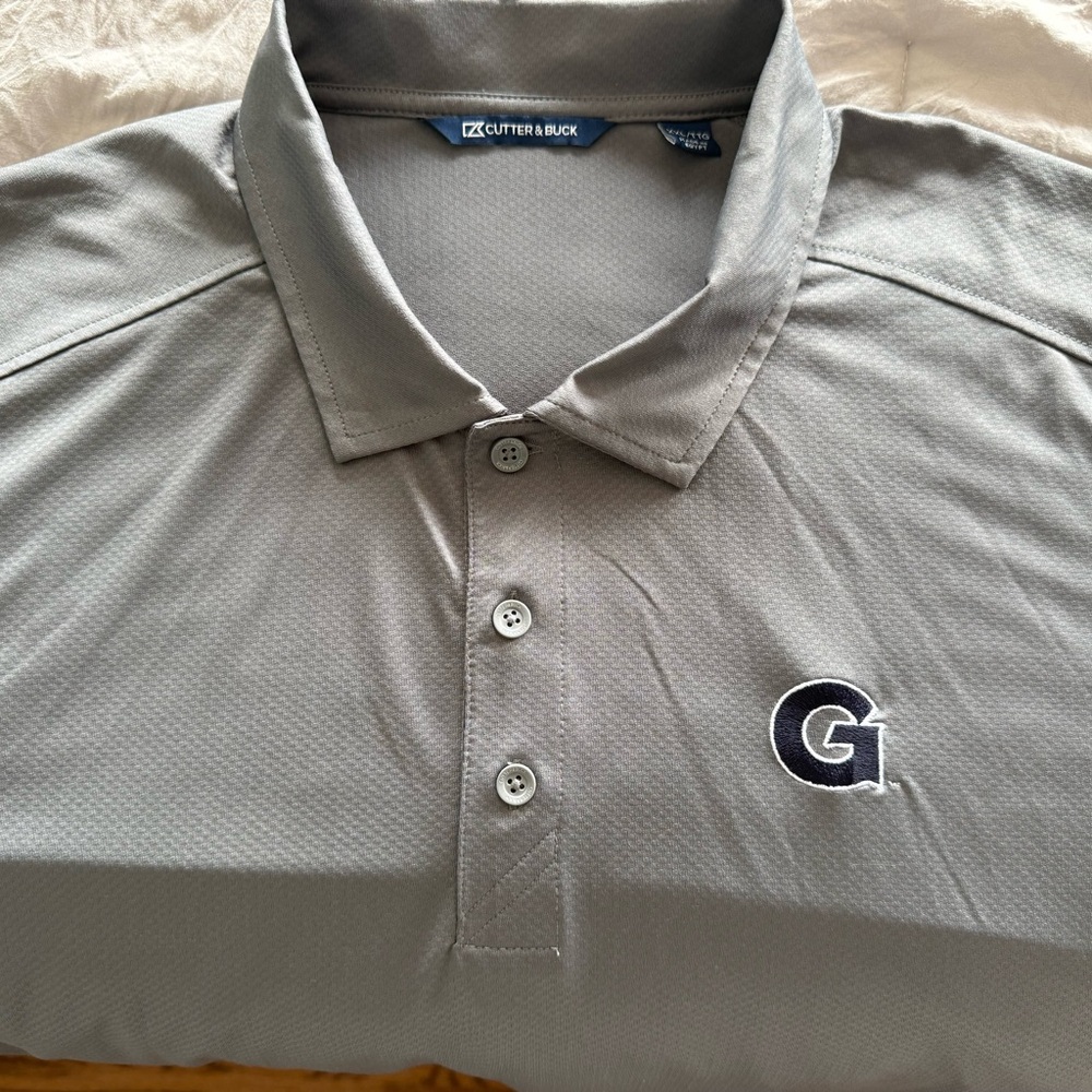 Cutter & Buck Men's Polo in Light Gray